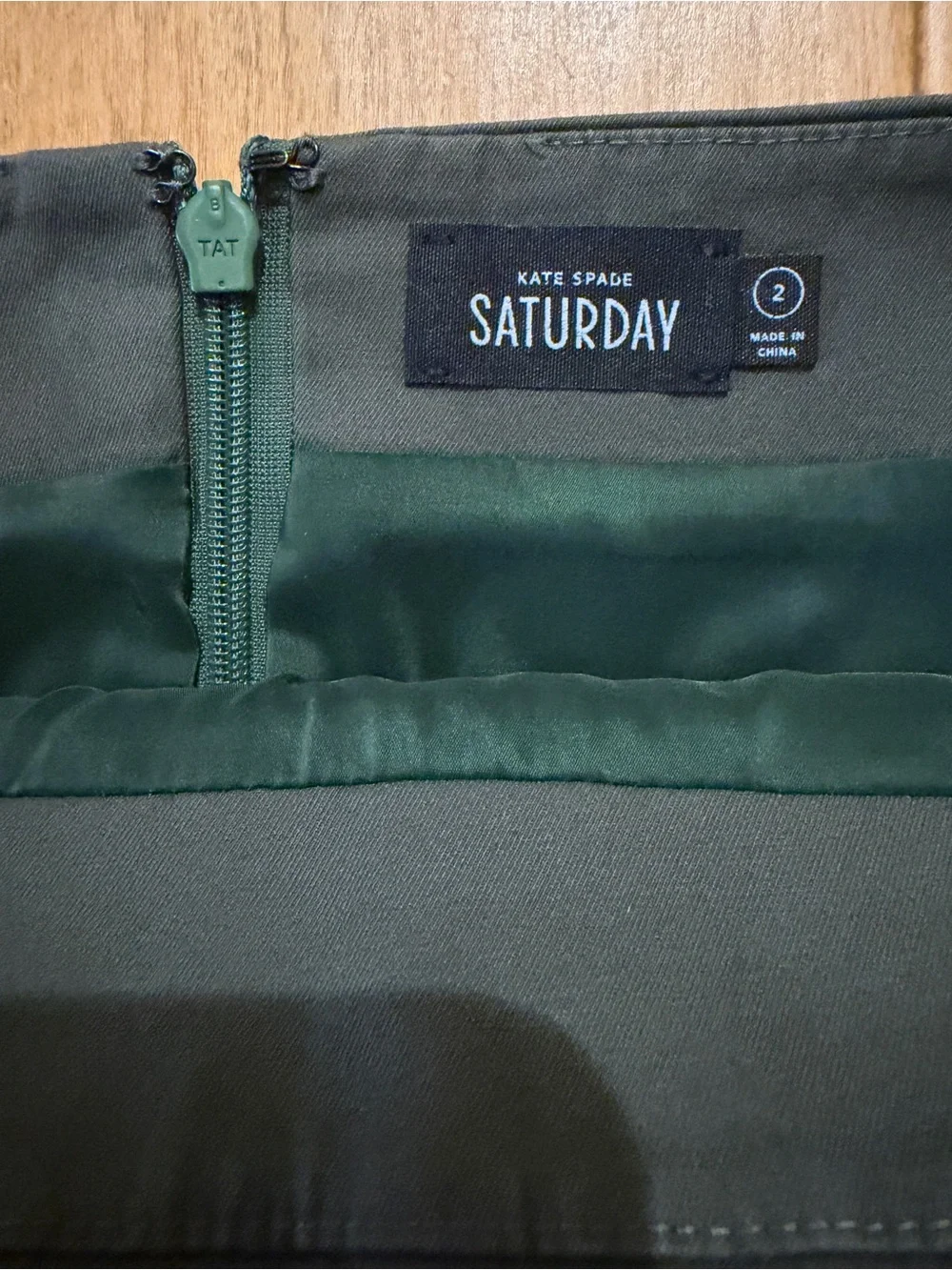 Kate Spade Grey/Green Pencil Skirt - Size 2